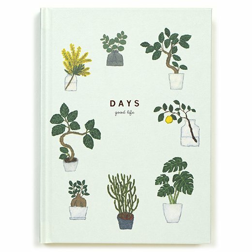 米津祐介_植物 硬殼自由日記本｜日本Greeting Life