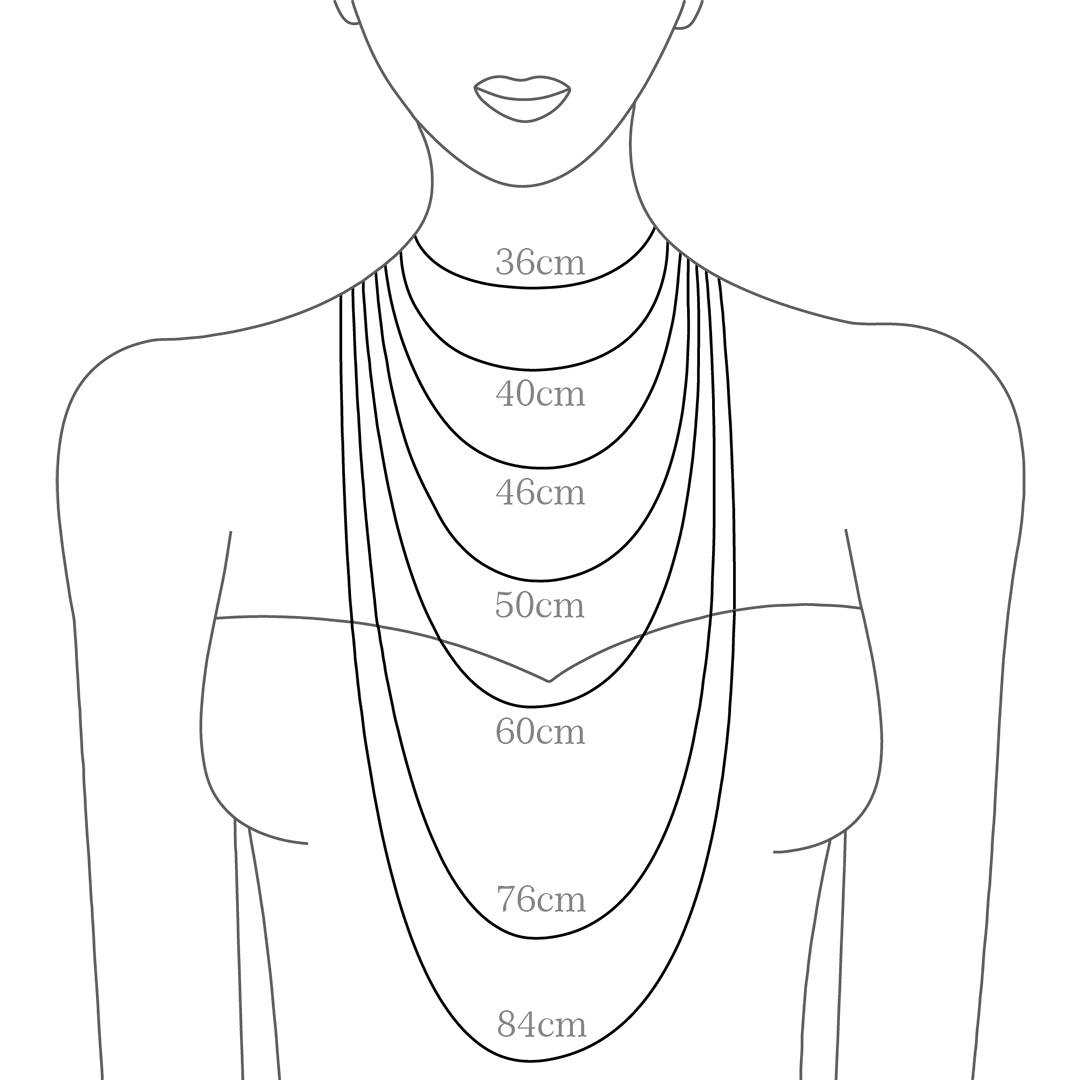 項鍊16吋是幾公分？