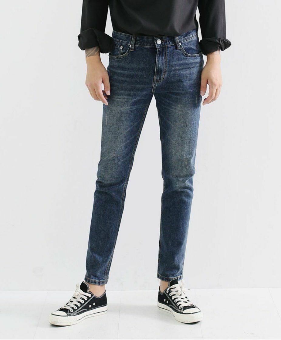 洗水修身牛仔褲 J716