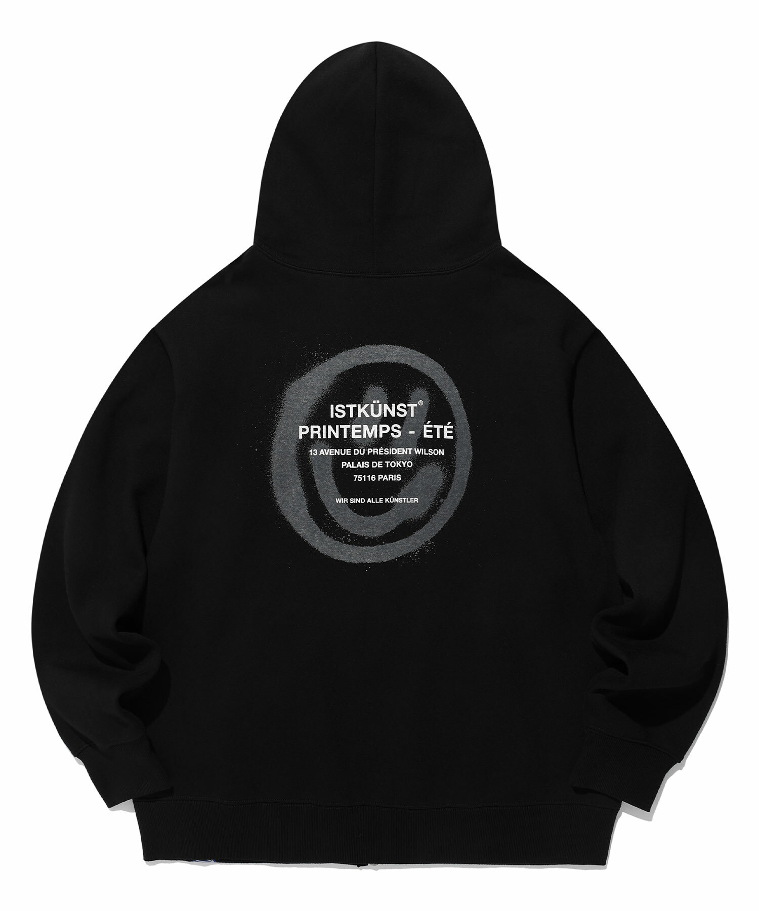 IST KUNST Logo Smiley Hood Zip Up