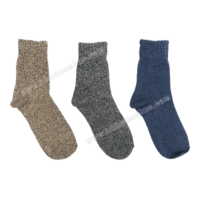 3對裝: 男士毛圈中筒襪