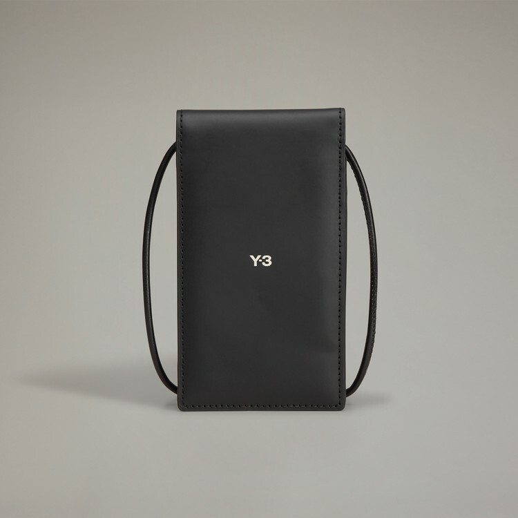 Y-3 PHONE CASE 皮革手機包- 黑】