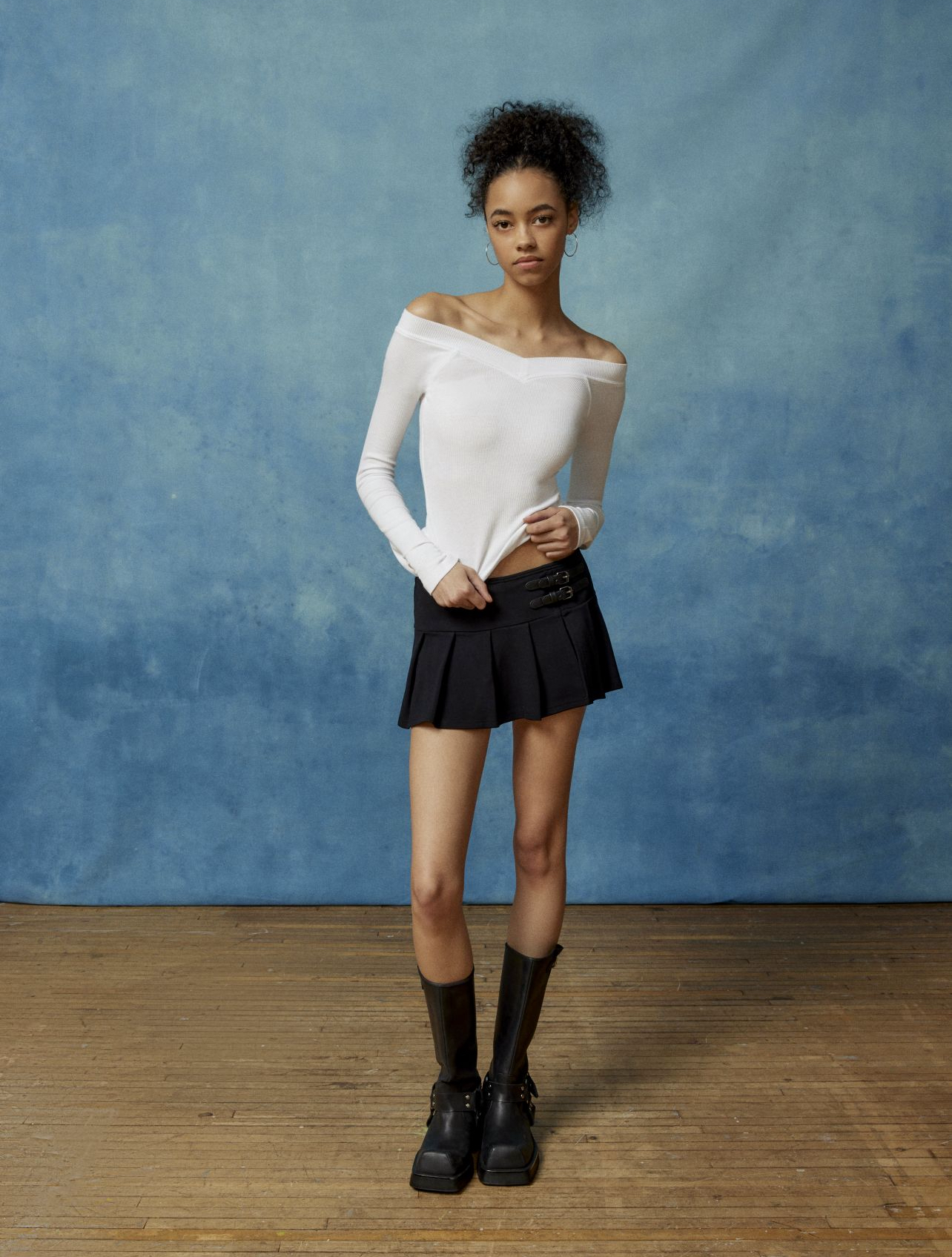 UO V領平口長袖上衣BDG off the shoulder long sleeve tee