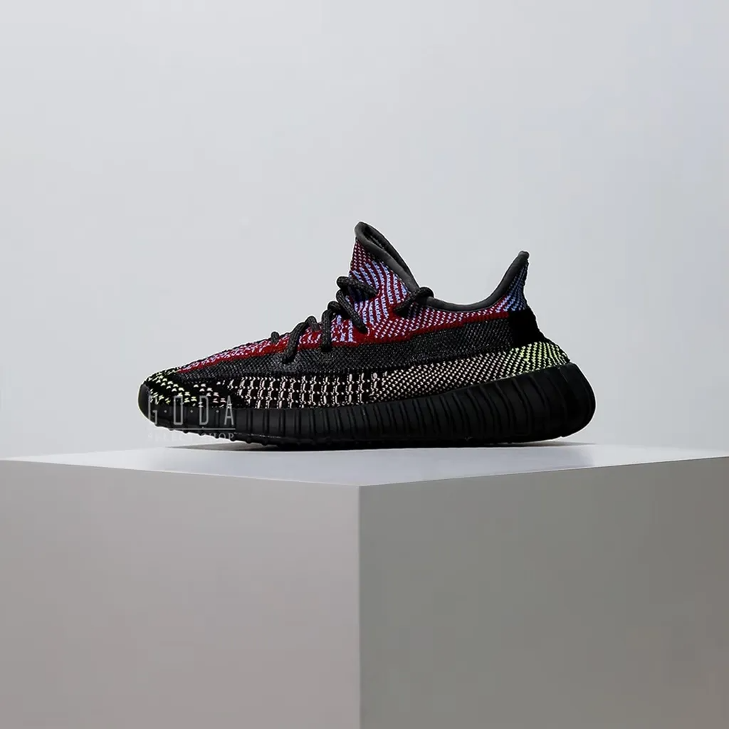 Adidas Yeezy Boost 350 V2 Yecheil (Non-Reflective) 黑彩虹天使 鞋帶反光 FW5190