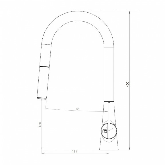 日日商 龍頭系列 無鉛伸縮龍頭-絲光鍍鎳 EA-211-N