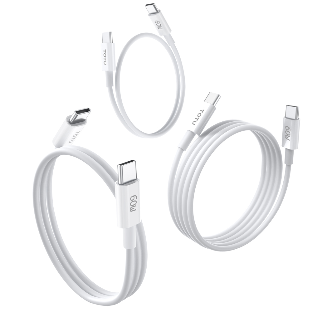 TOTU 拓途 一組三入 雙Type-C/PD充電傳輸快充線 耀系列 0.5M/1M/2M