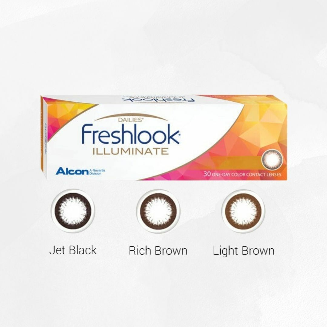 ALCON – FRESHLOOK ILLUMINATE 星鑽3色（30片裝）｜每日即棄彩妝隱形眼鏡