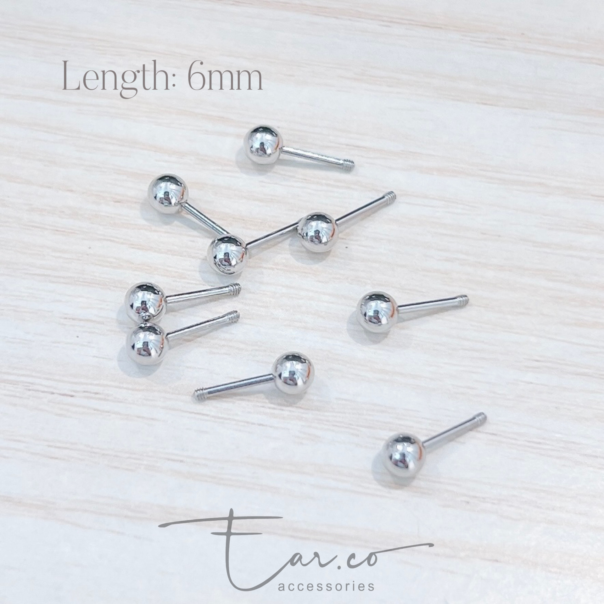 0.8mm幼針配件 (適用於1.2mm粗針螺絲耳釘)