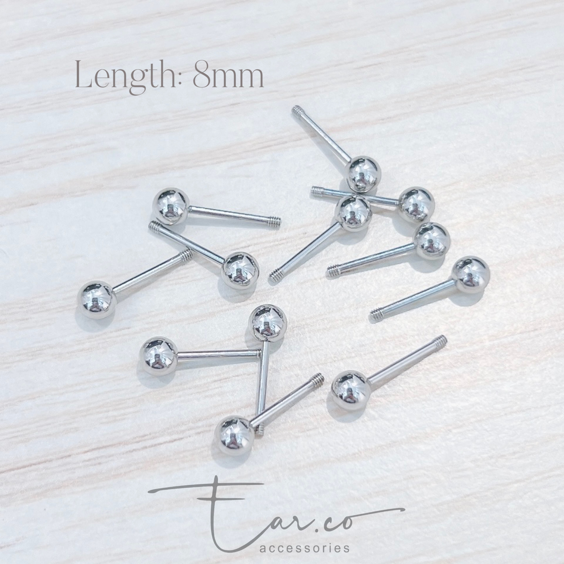 0.8mm幼針配件 (適用於1.2mm粗針螺絲耳釘)