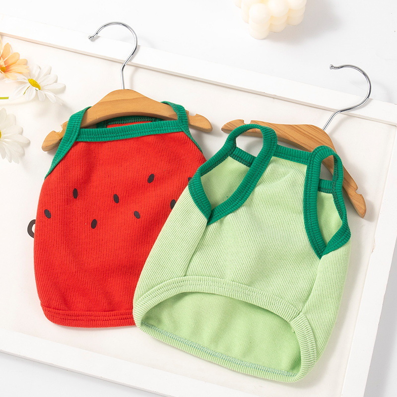 宠物衣服 西瓜牛油果 小背心