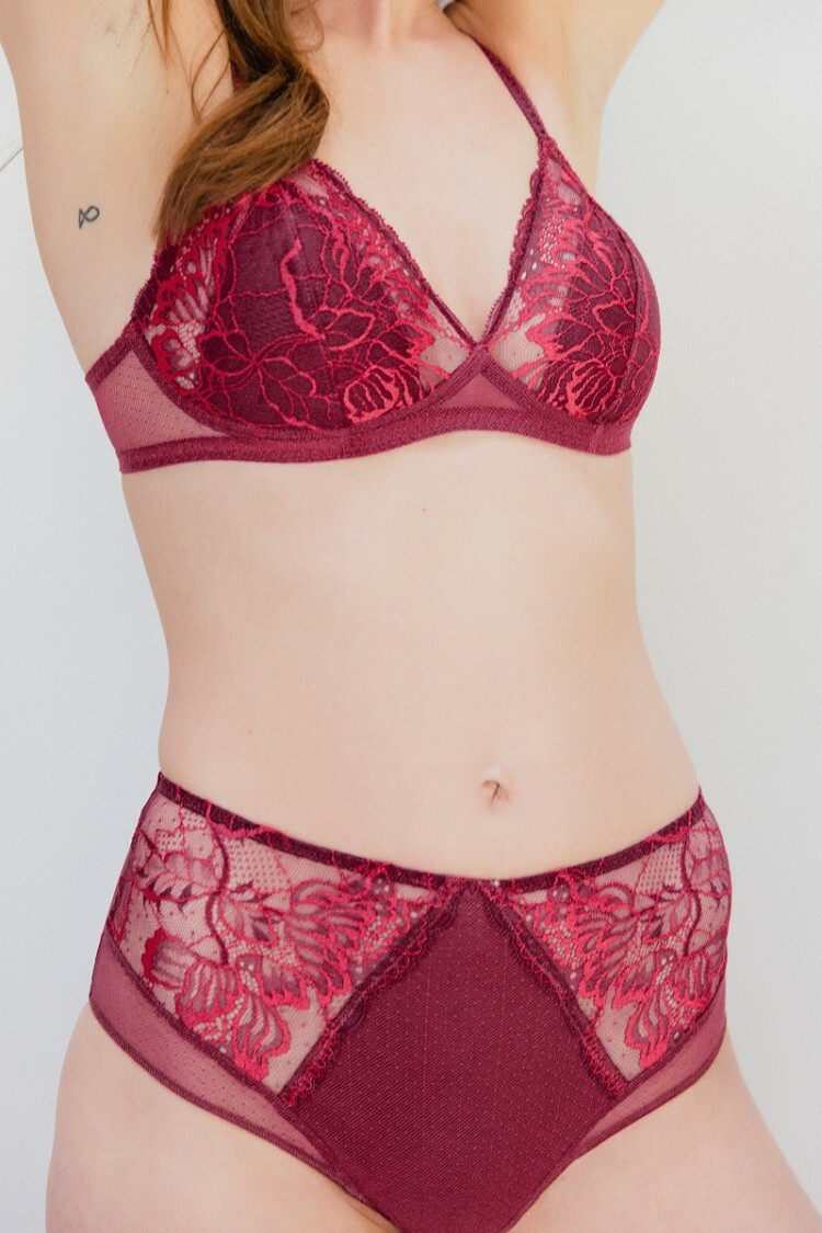 PROMESSE 誓言 無鋼圈胸罩 碧璽紅