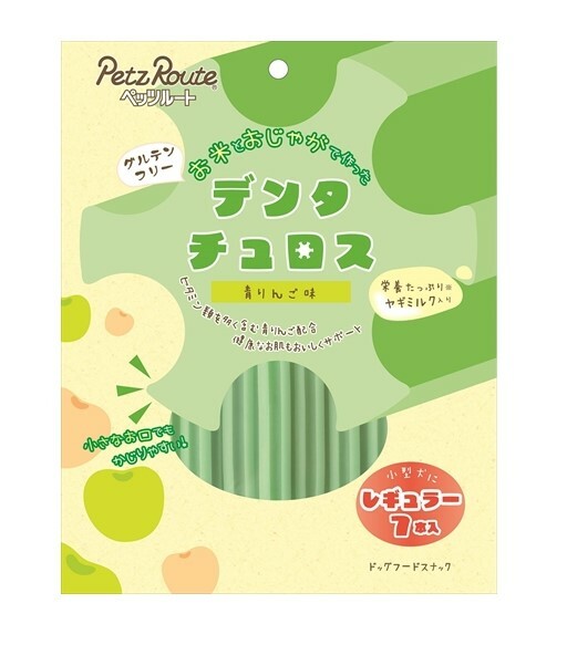 日本PetzRoute 狗小食 潔齒棒-青蘋果味 7支