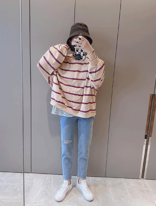 ᴴᴼᵀ ▸▸店長推薦◃◃ 春夏新款/後鬆緊男友褲  MANIFEST正韓🇰🇷