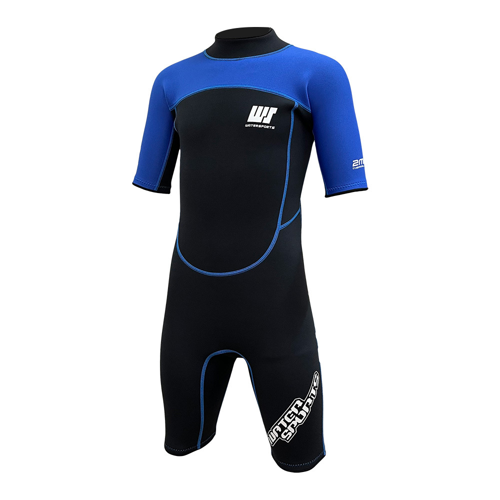 2mm 兒童 SCR 游泳連身保暖衣 - 藍