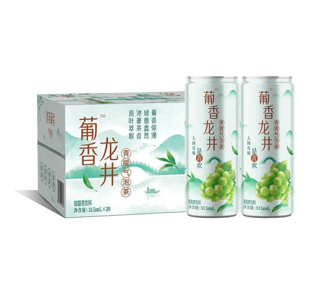 金匯泉葡香龍井青提氣泡茶315ml(20罐)