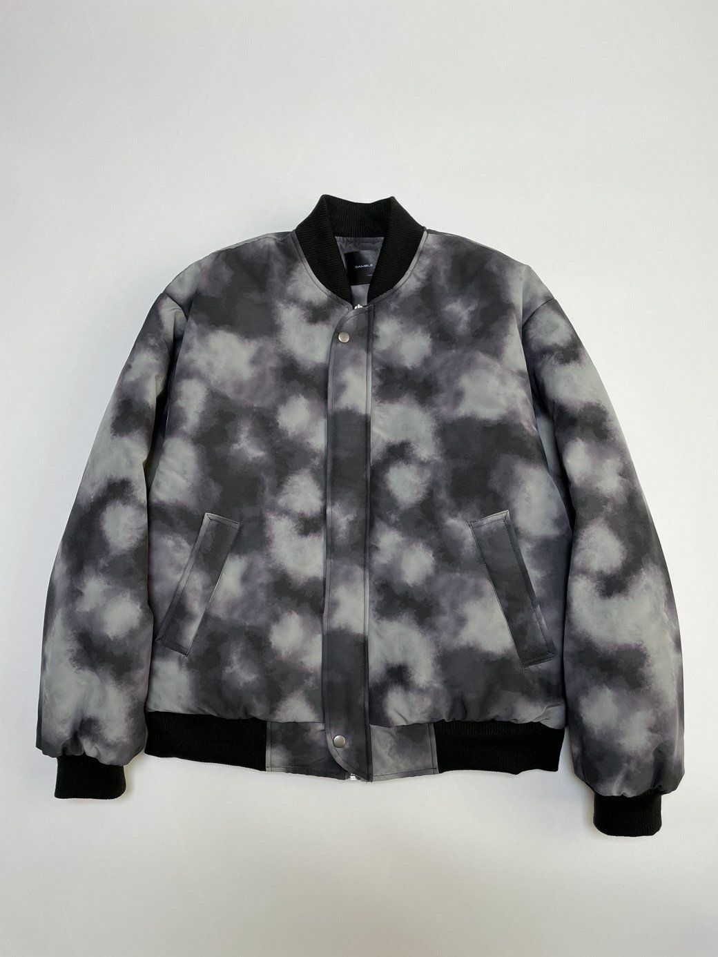 拼色拉鍊外套(薄夾棉) GAMBLE-031JK