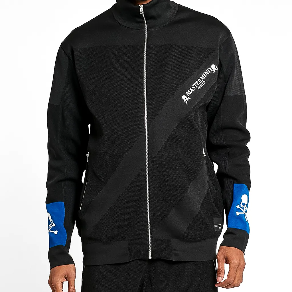 Adidas Mmw 高領 運動 外套 黑藍 骨頭 CG0752