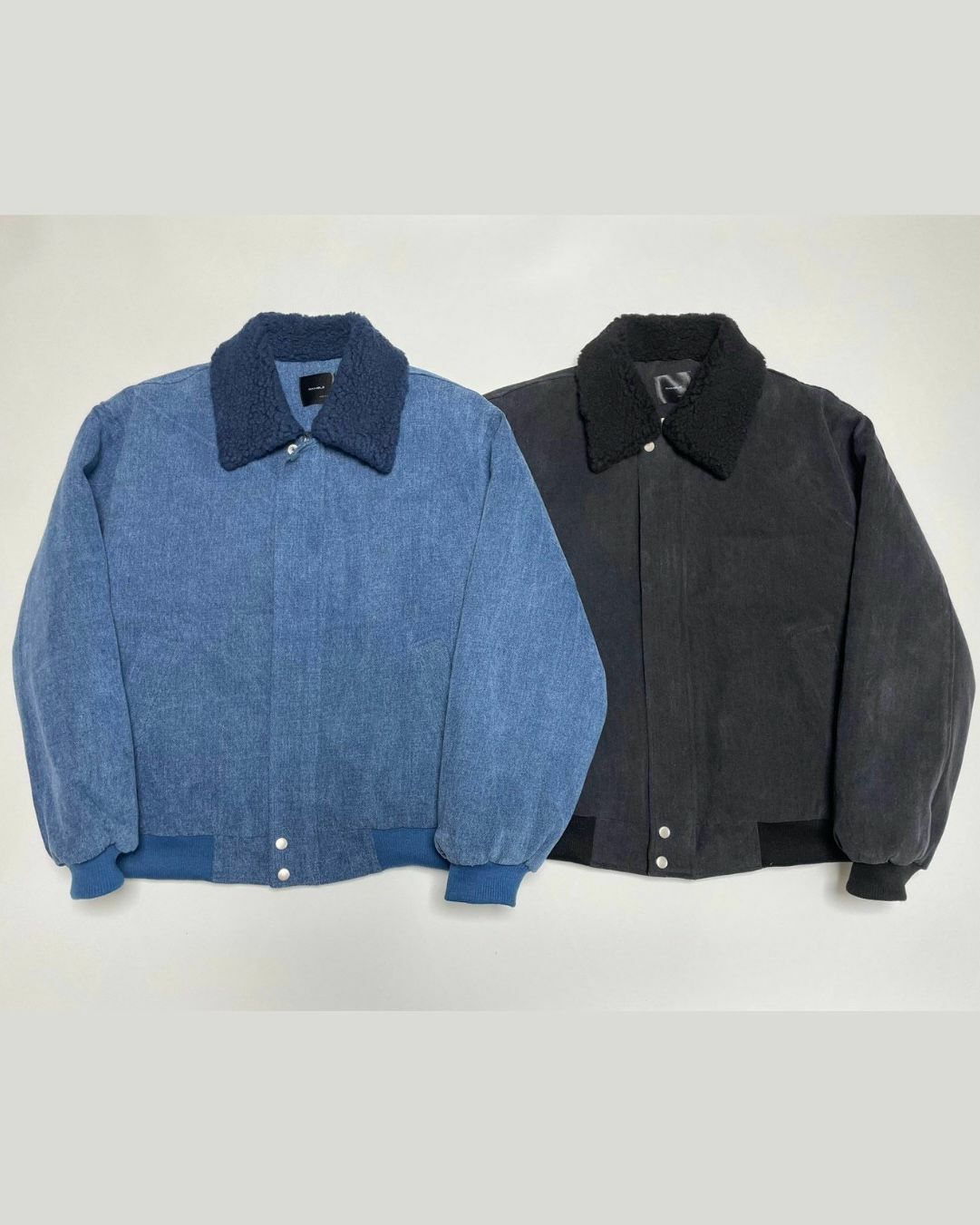 絨毛反領拉鍊外套(薄夾棉) GAMBLE-032JK