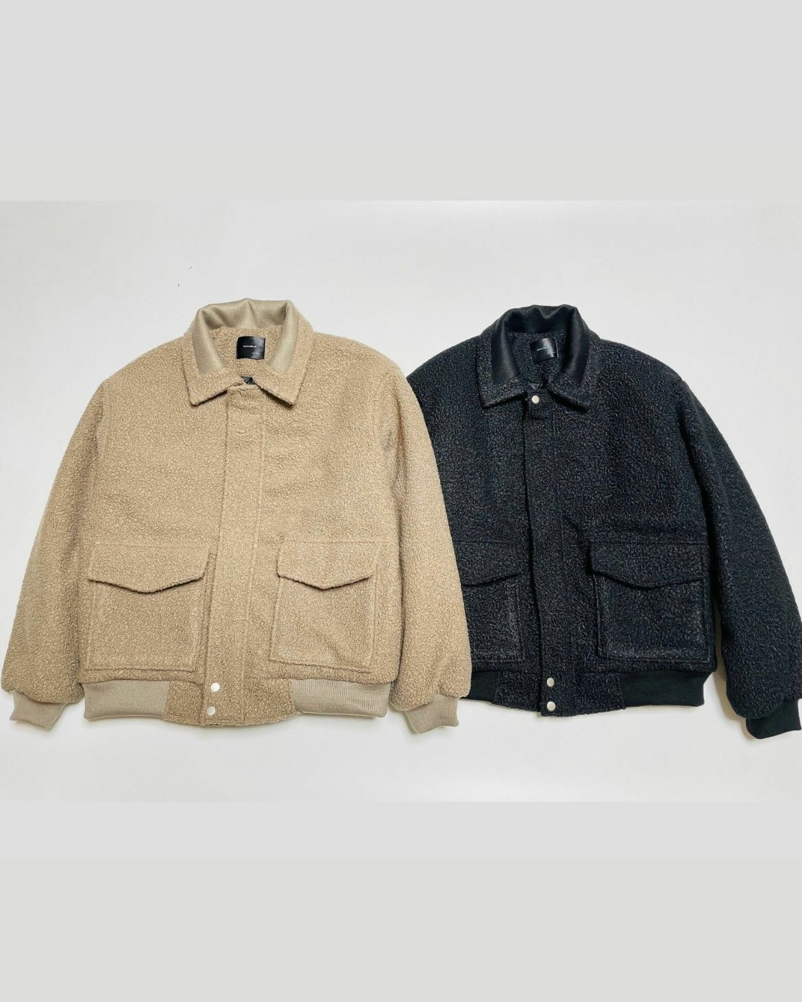 反領絨毛拉鍊外套GAMBLE-033JK