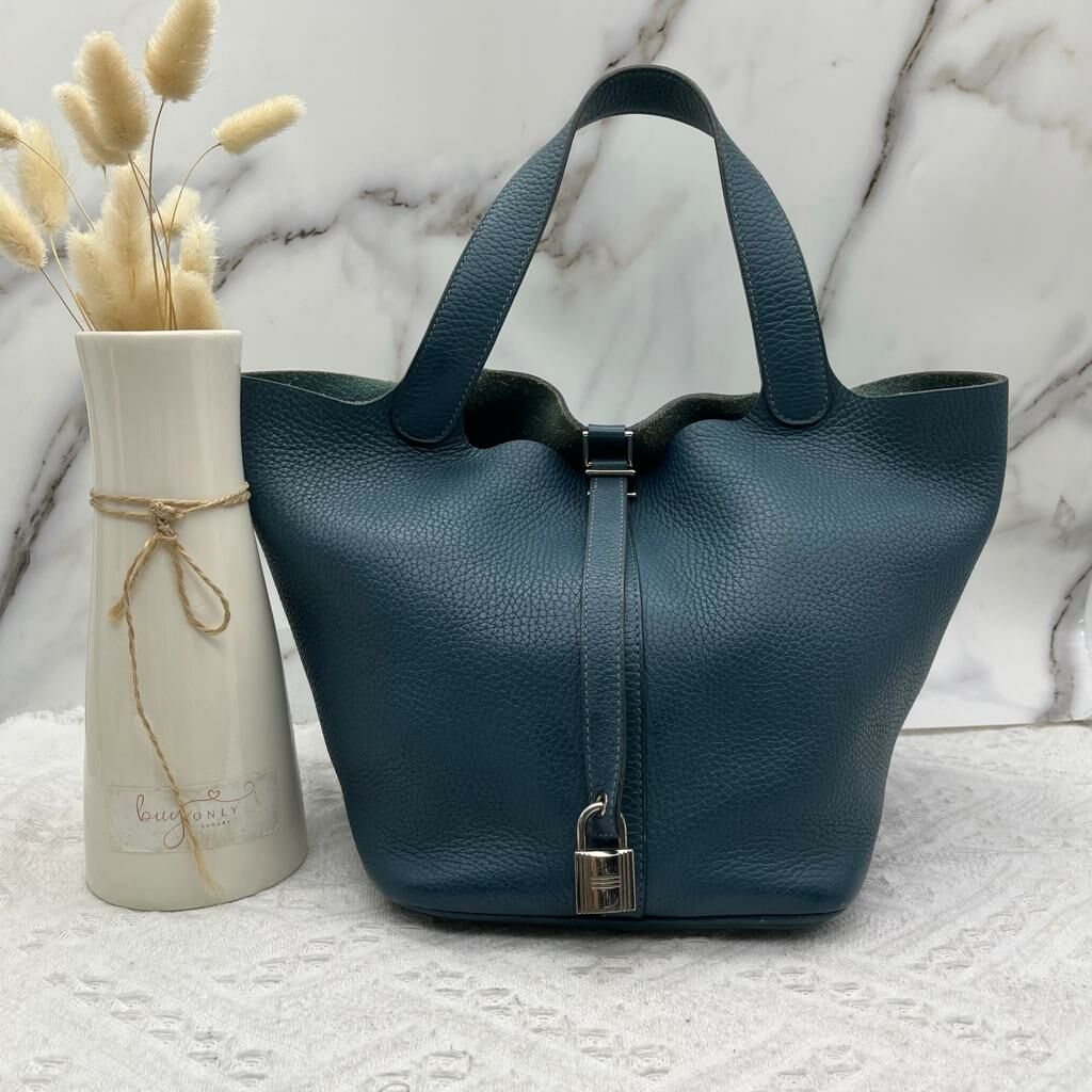 Hermes P22（鴨子藍 Colvert )