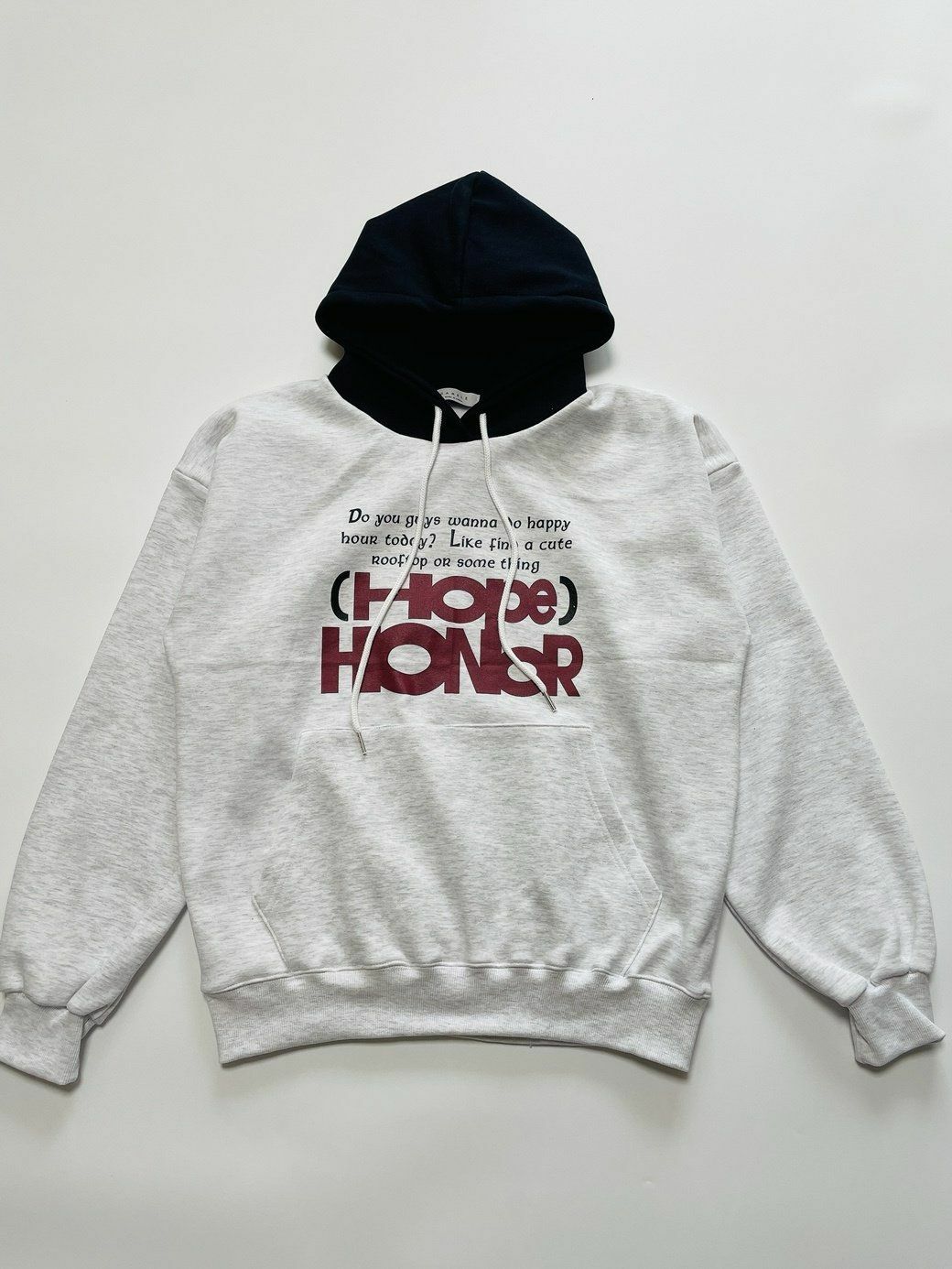 拼色英文字連帽衛衣(薄抓毛底) GAMBLE-036T