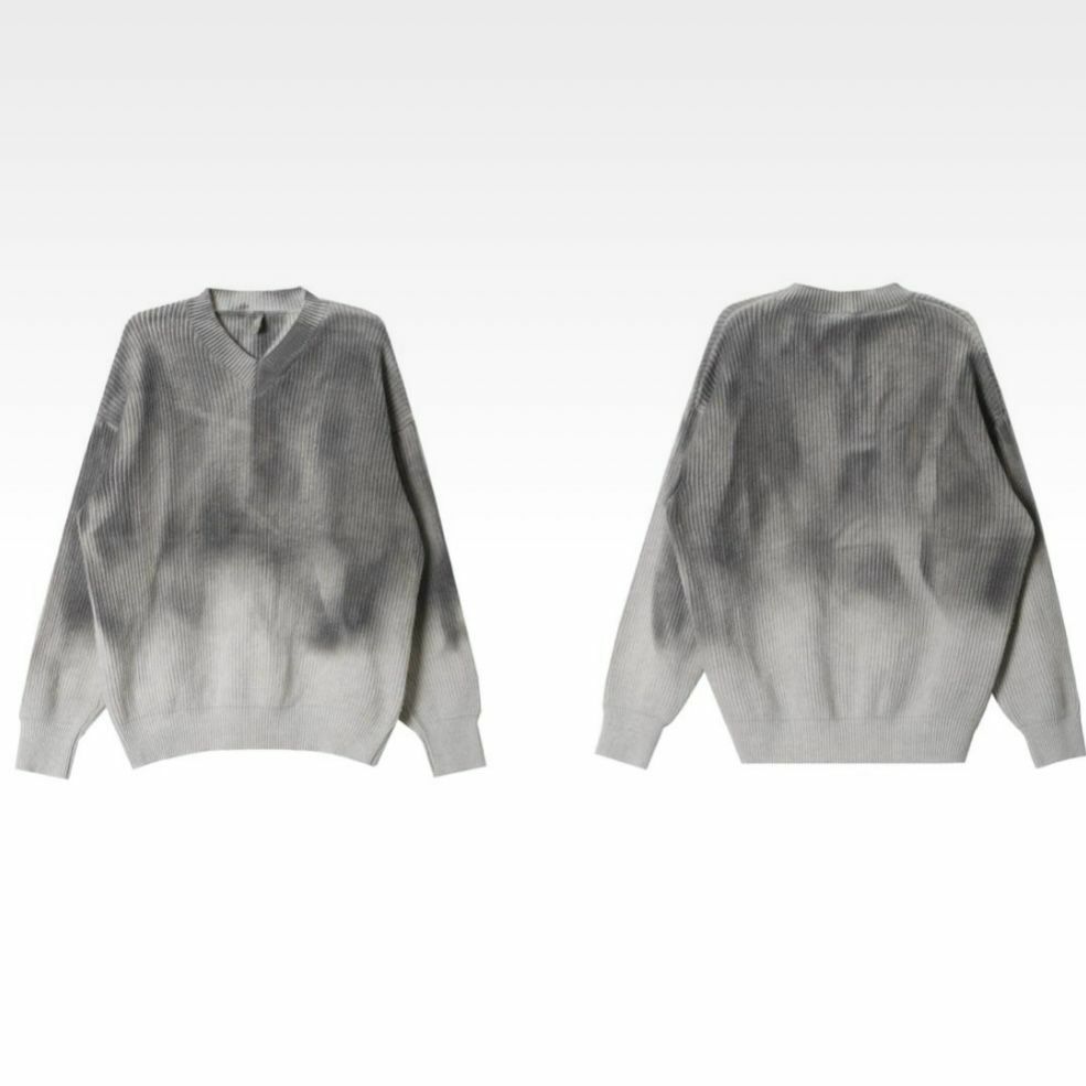 v領仿舊針織衫 MONTH-008T