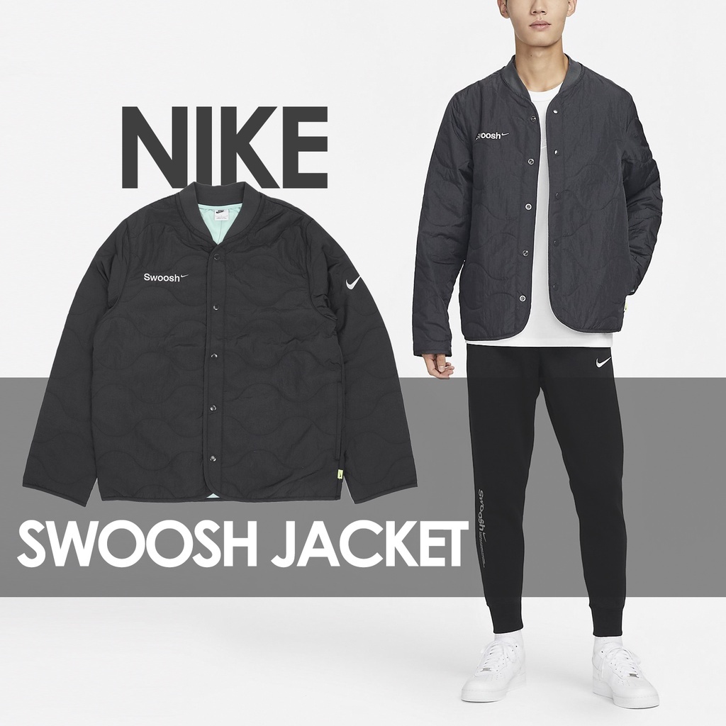 Nike Swoosh Logo Padded Jacket 'Black'