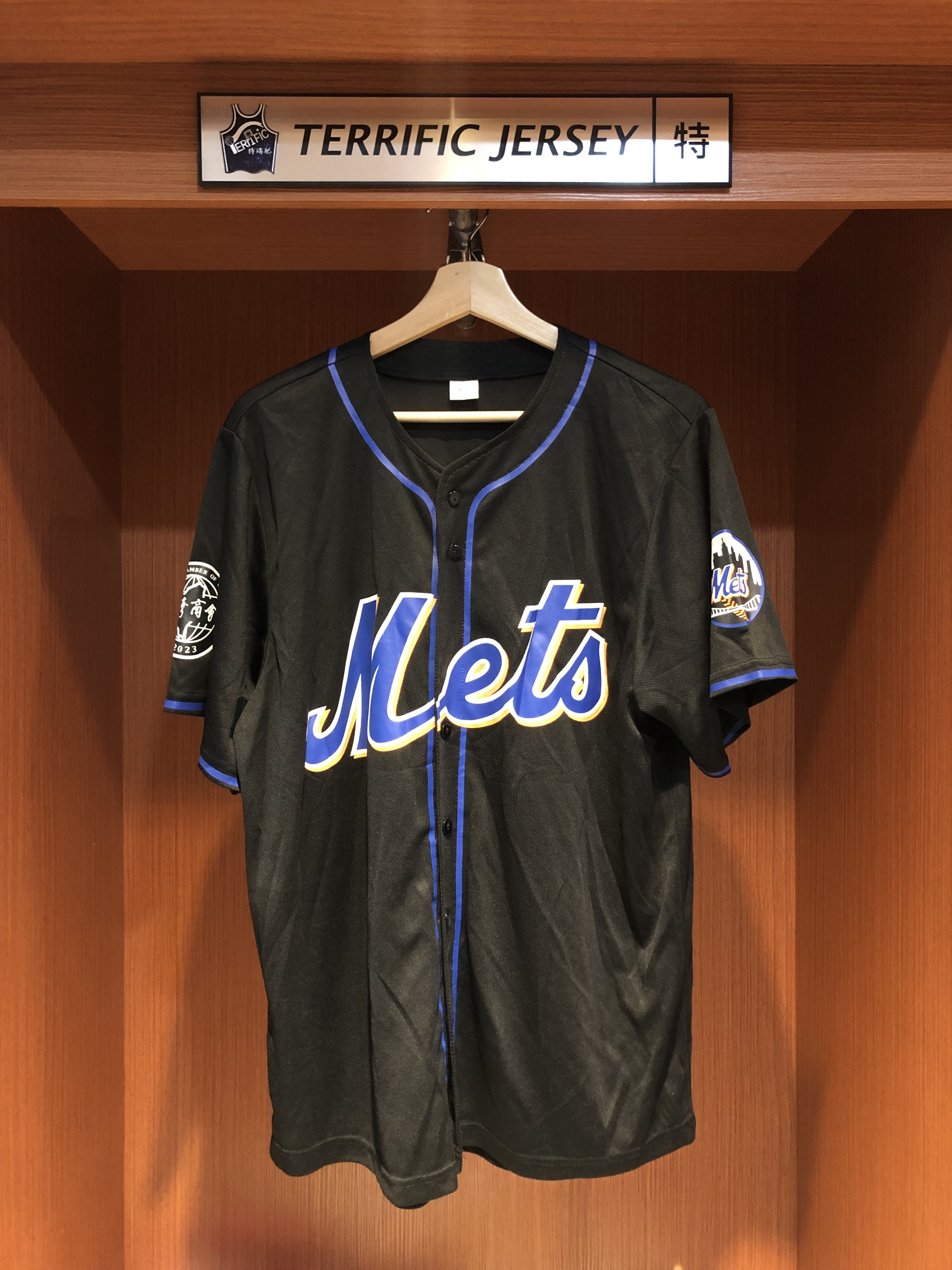 MLB球衣 Taiwan 紐約大都會黑 台灣日 主題日活動 Replica Jersey 燙印 全新無吊牌