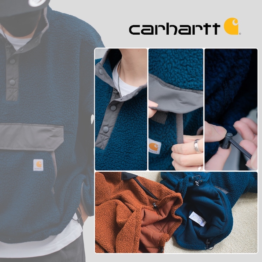 |現貨折扣🔥|CARHARTT Relaxed Fit 羊羔絨 半開扣上衣