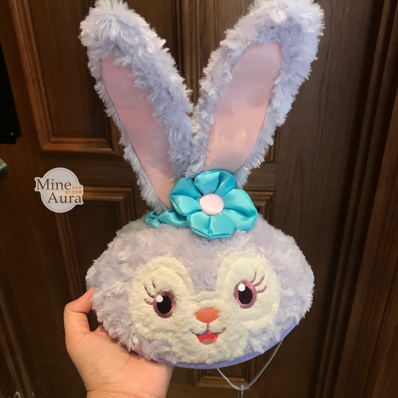 史黛拉露 星黛露 StellaLou 大臉 立體耳朵 絨毛 造型帽 帽子 (可客製專屬刺繡字母) -香港迪士尼樂園