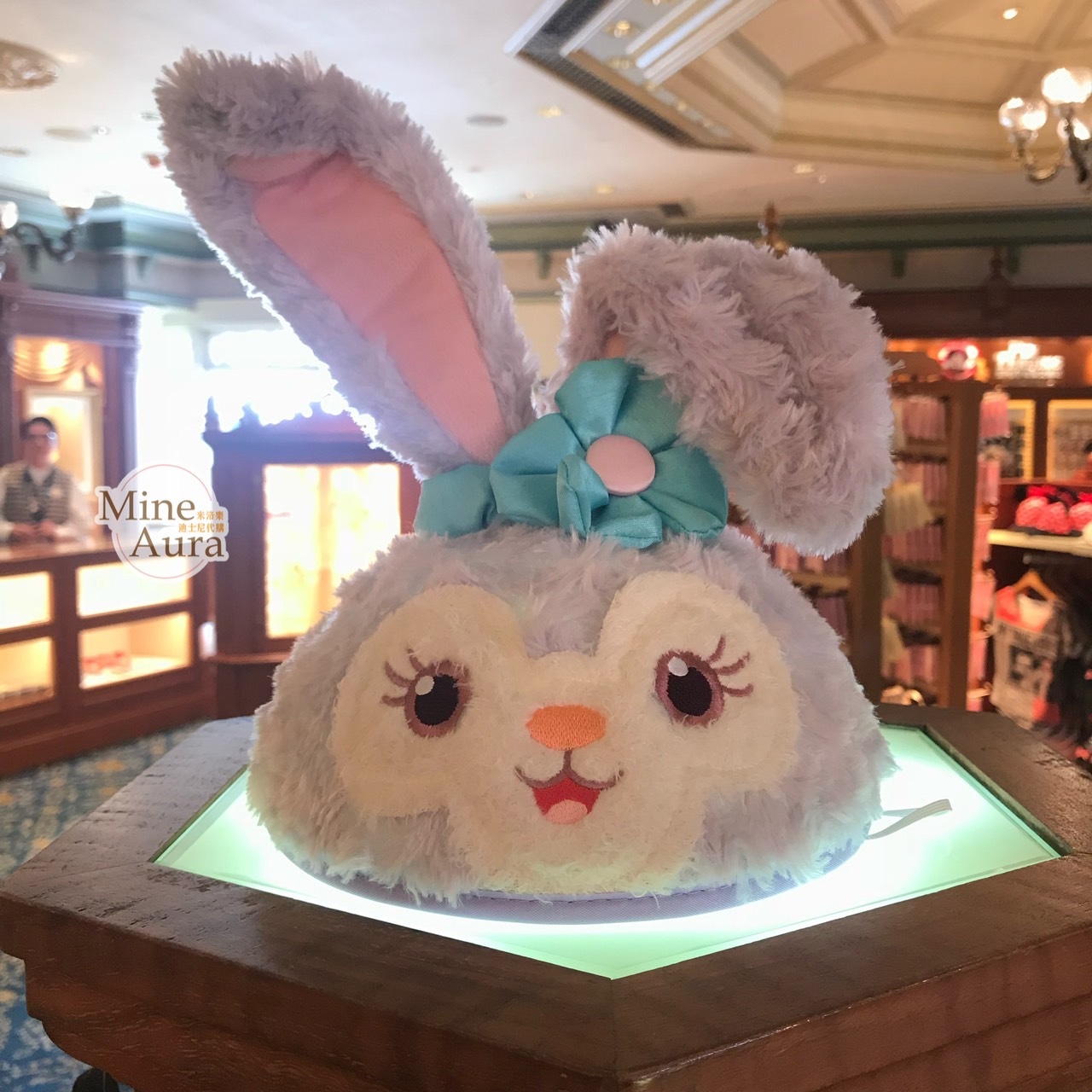 史黛拉露 星黛露 StellaLou 大臉 立體耳朵 絨毛 造型帽 帽子 (可客製專屬刺繡字母) -香港迪士尼樂園