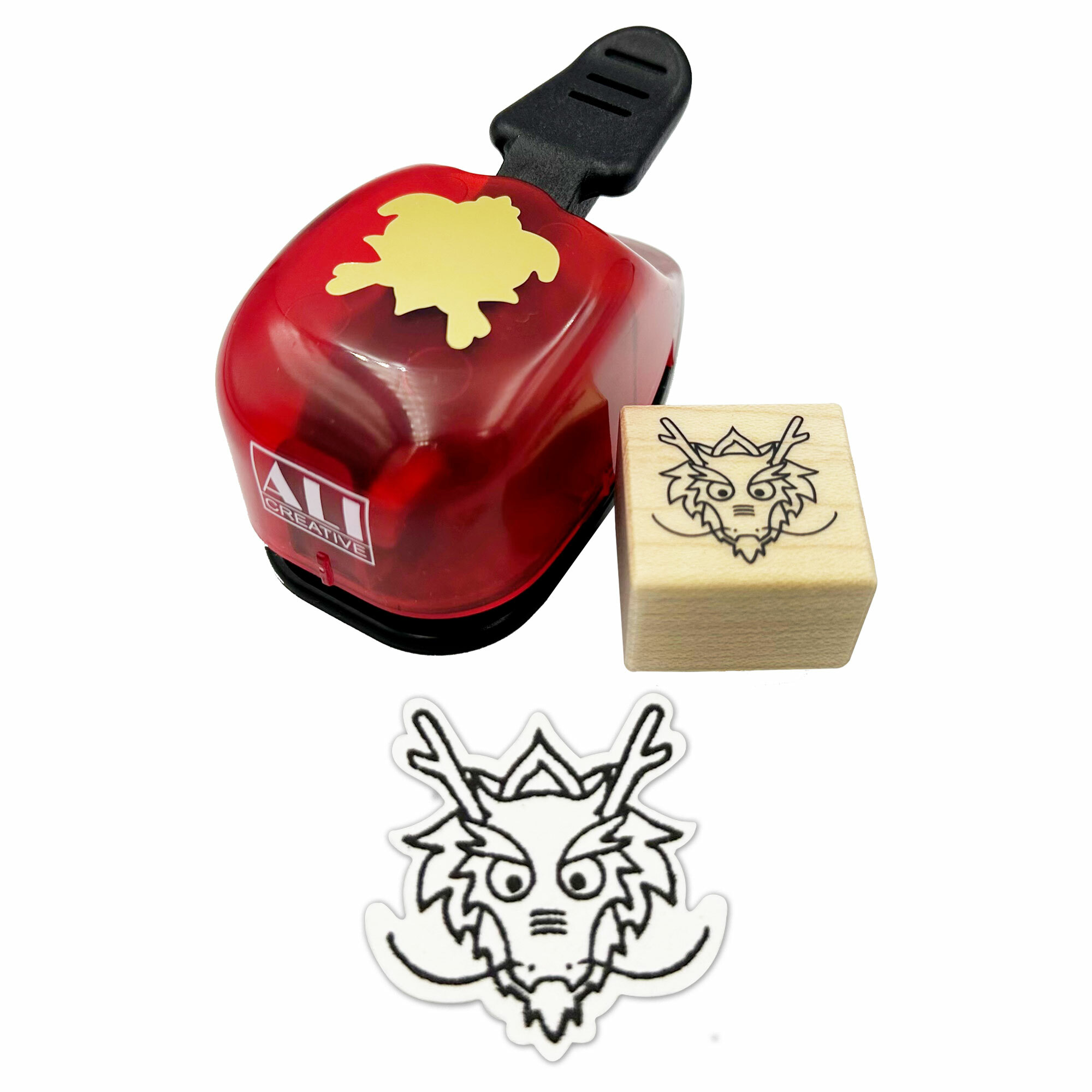 龍年新春|龍年打孔器木章組【2024A艾青龍+QS2024龍木章】#S1030 #數量有限 售完為止