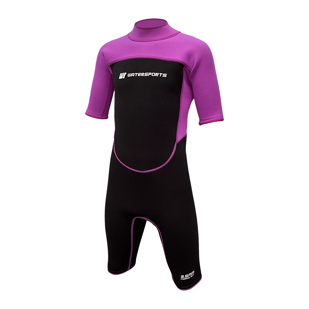 3.5mm 兒童 SBR 游泳連身保暖衣 - 淺粉紅