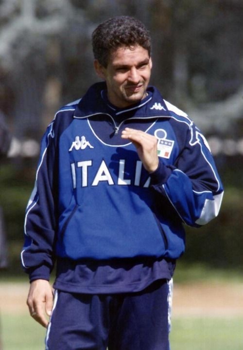 2000 Kappa Italy Retro Training 1/4 Training Top - Blue