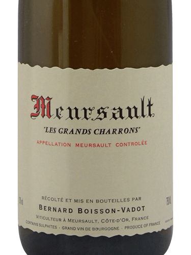 Boisson Meursault Les Grands Charrons 2016