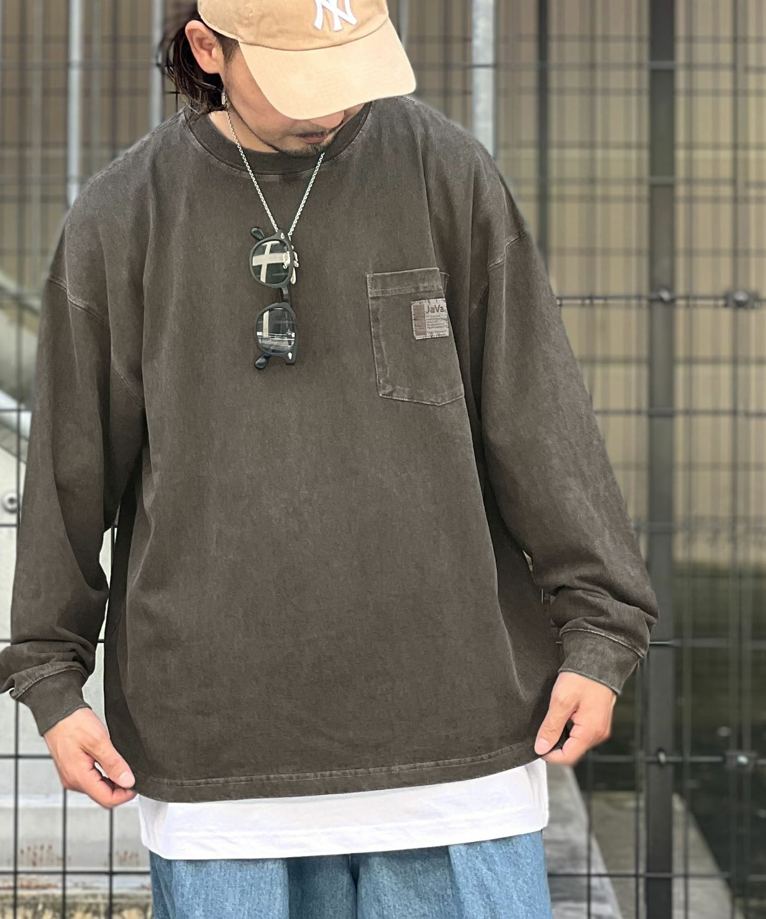 日牌 JAVA Vintage Pocket L/S T-Shirt