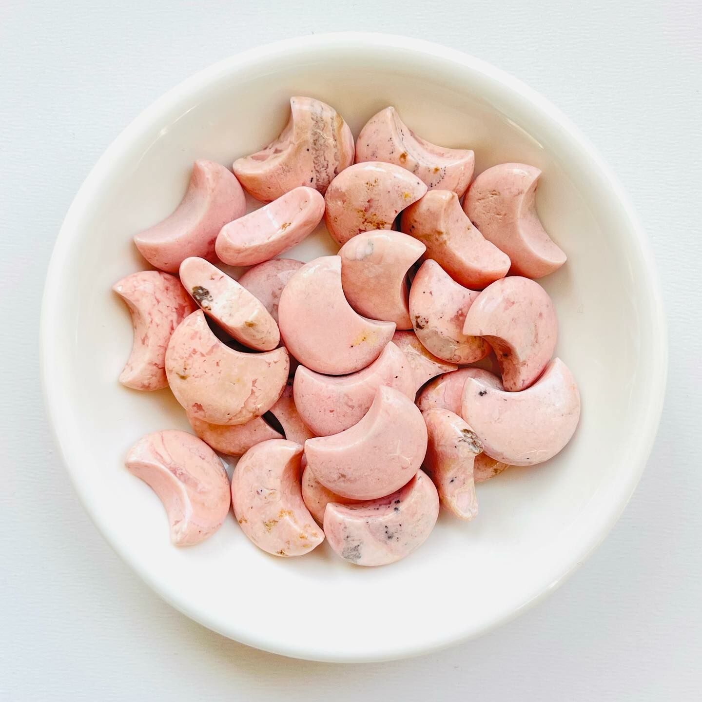 [原石] 紅紋石 / 菱錳礦 月亮