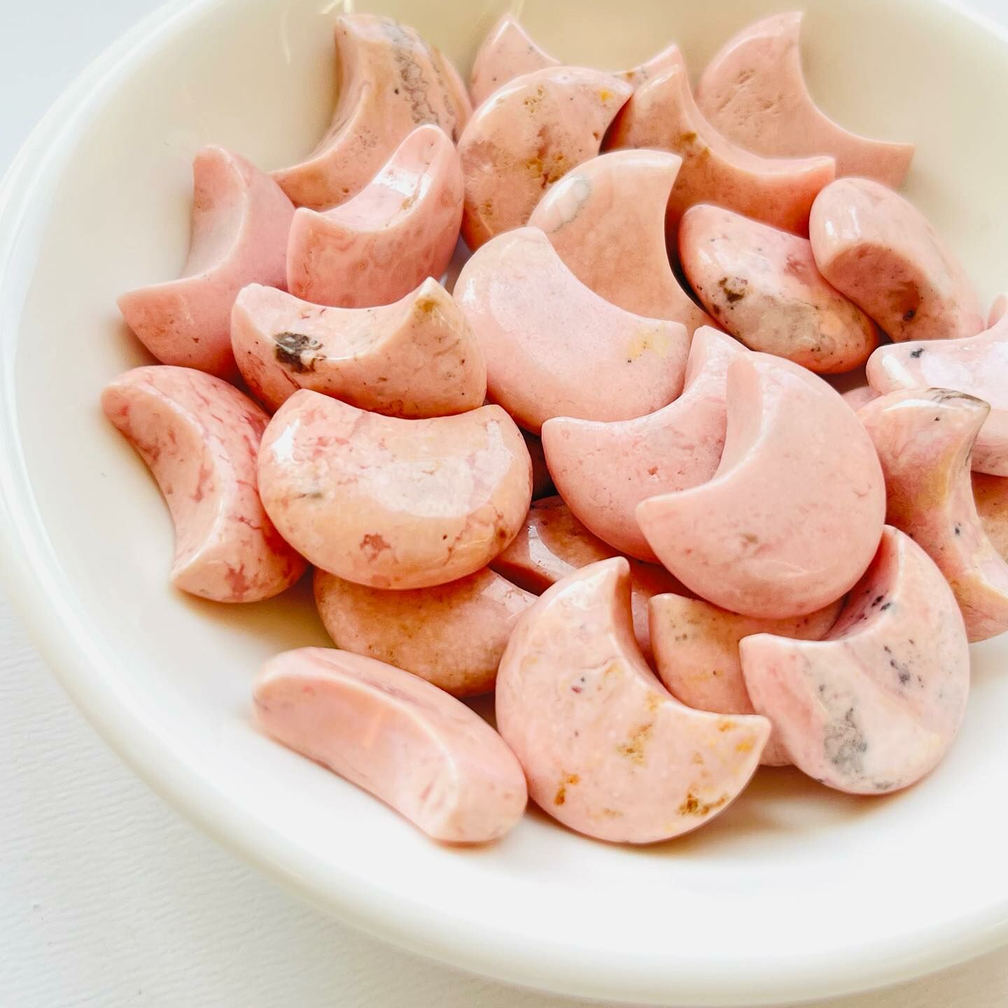 [原石] 紅紋石 / 菱錳礦 月亮