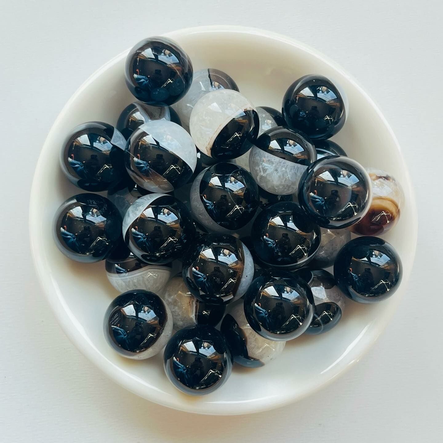 [原石] 天眼石瑪瑙 水晶小球