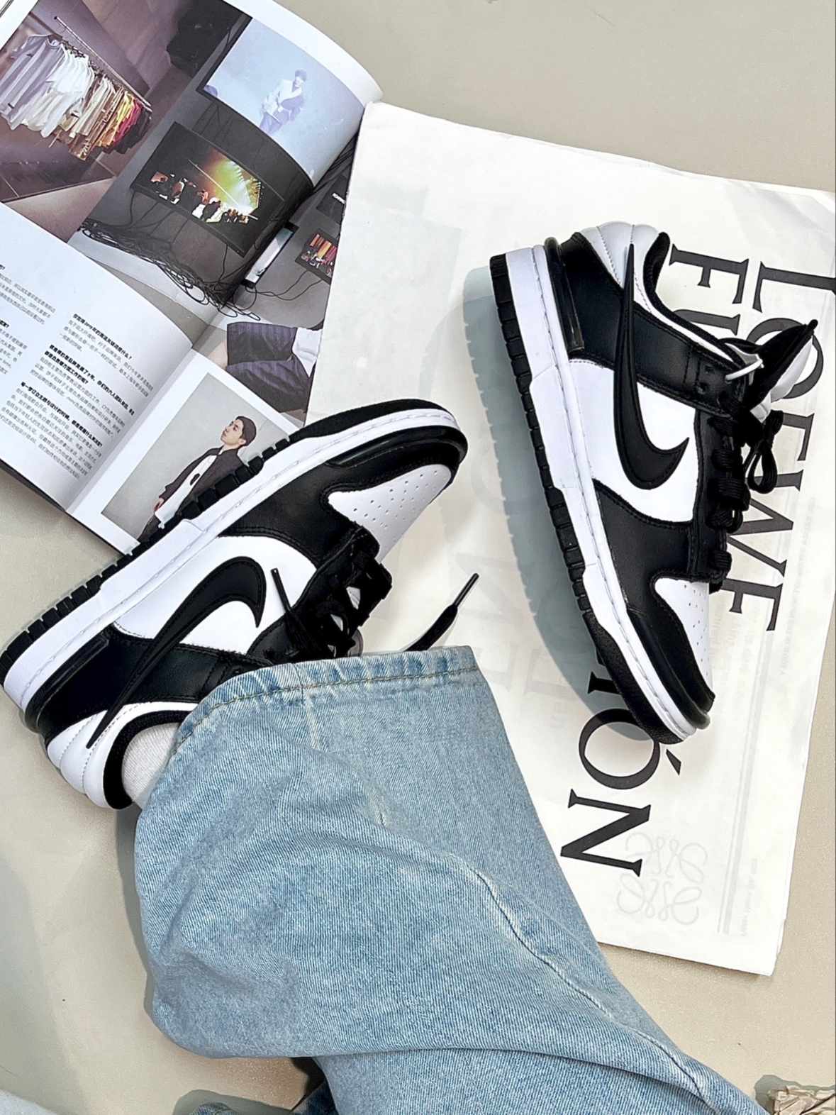 Nike Dunk Low Twist Panda 熊貓 黑白 立體勾勾 小AMBUSH DZ2794001