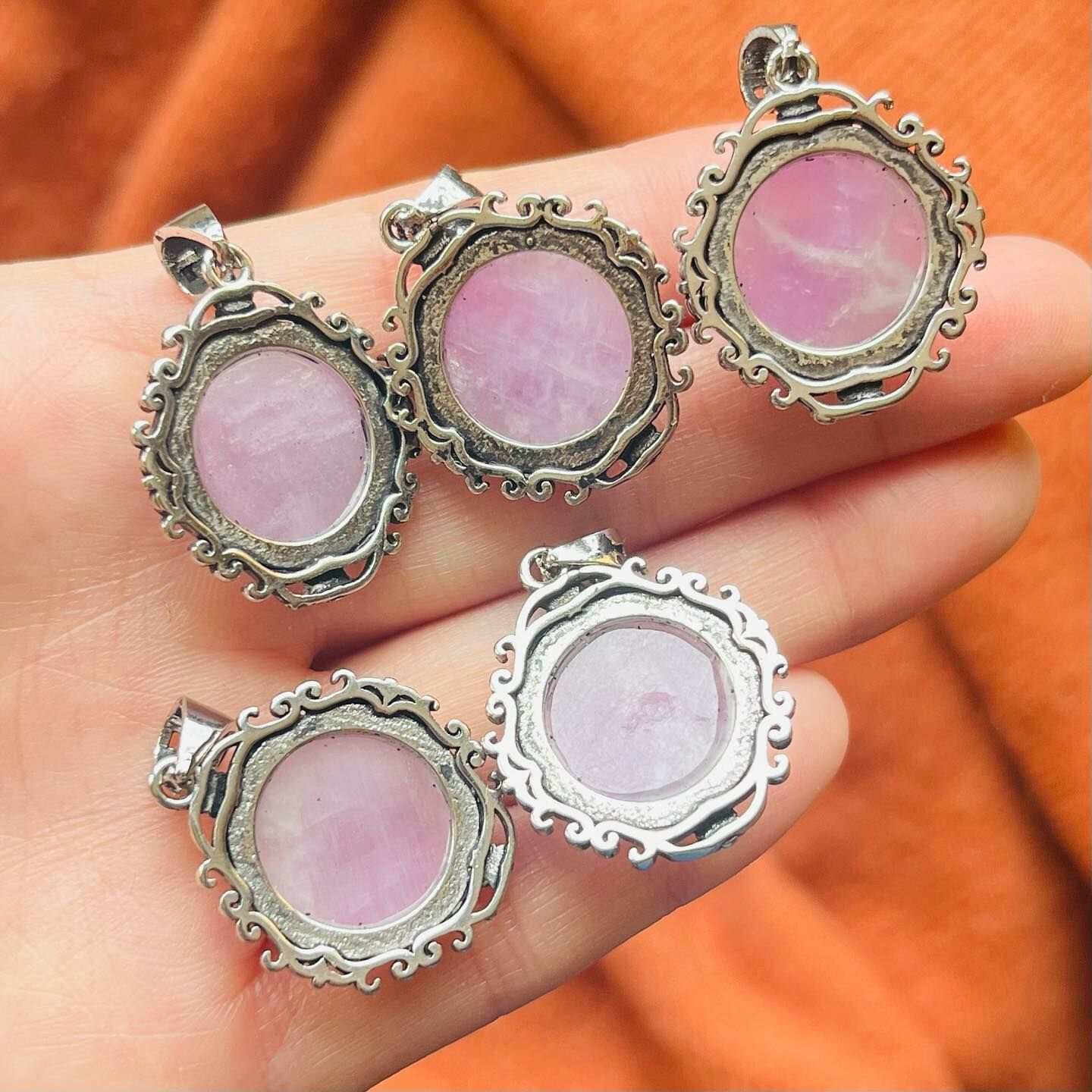 [原石] 紫鋰輝 水晶項鍊吊墜