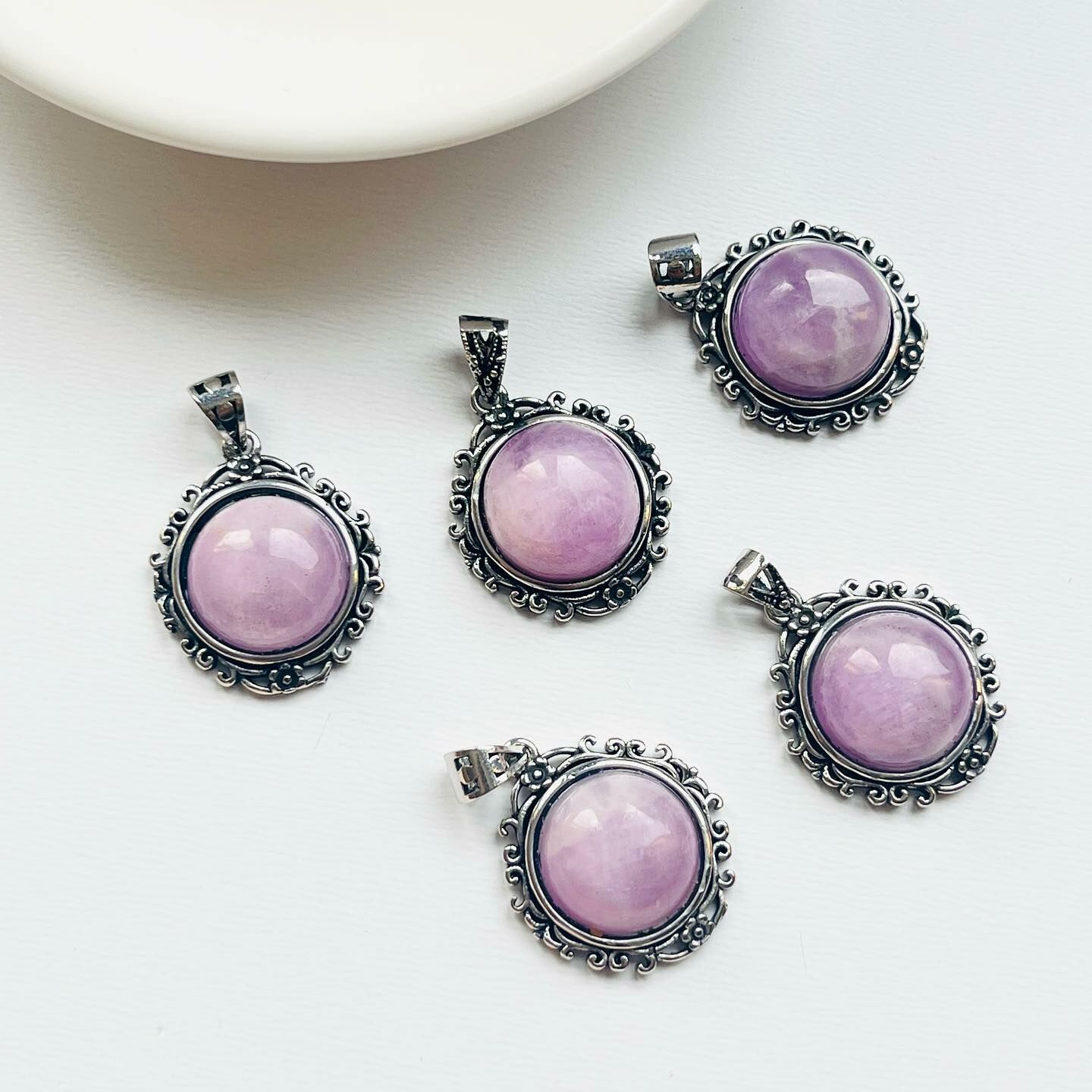 [原石] 紫鋰輝 水晶項鍊吊墜