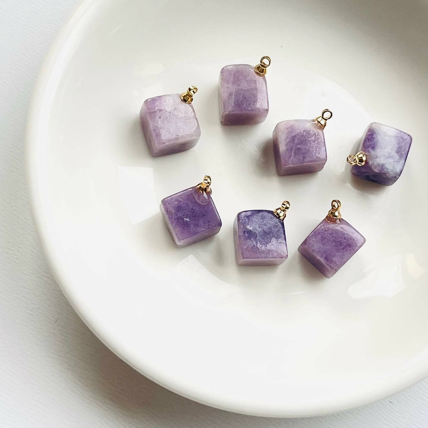 [原石] 紫雲母 水晶小吊墜