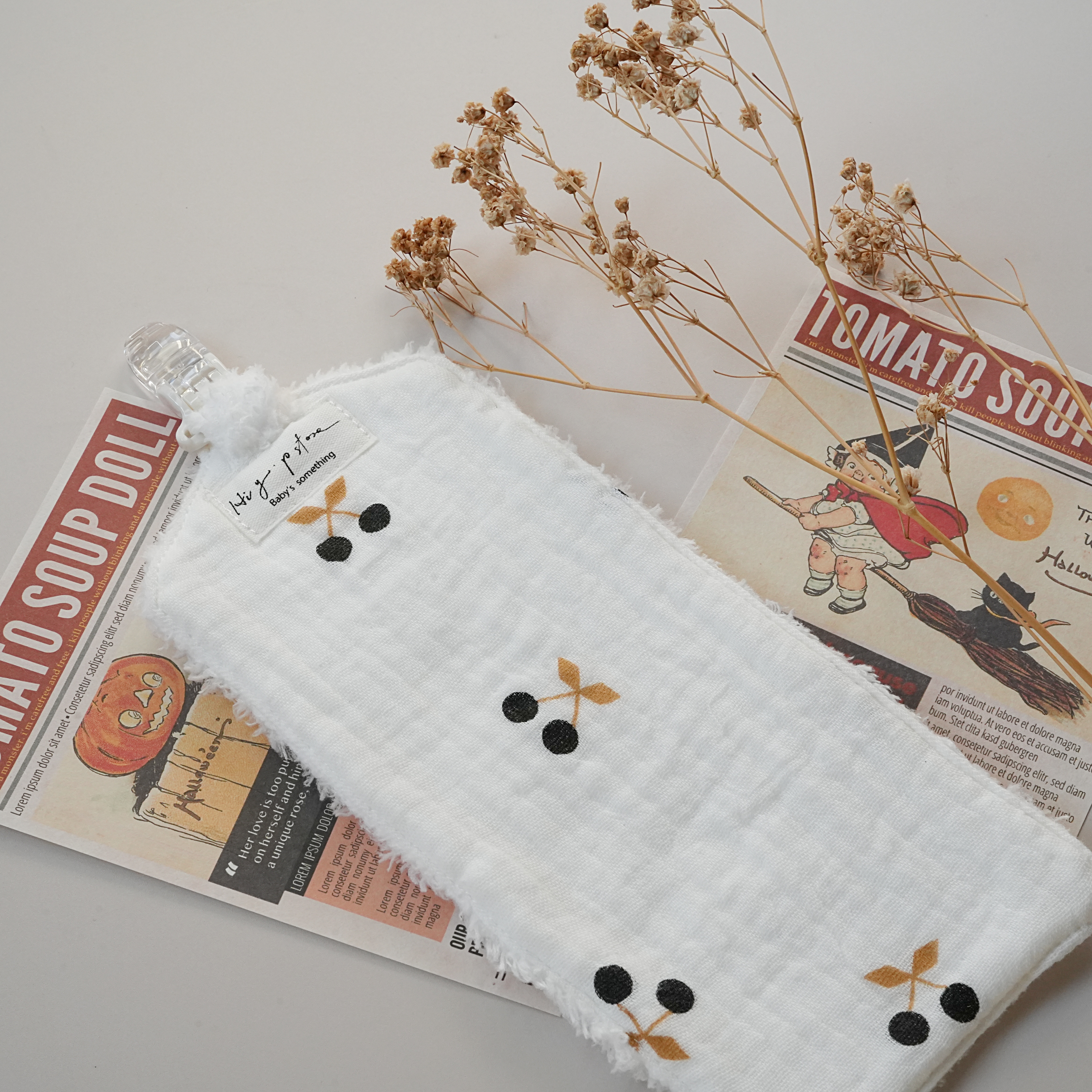 Hi Y.P store-手作手帕夾-個性櫻桃