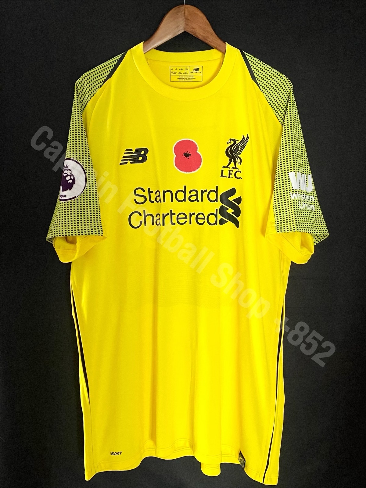 Liverpool 2018-2019 New Balance Poppy Goalkeeper Shirt #1 A BECKER