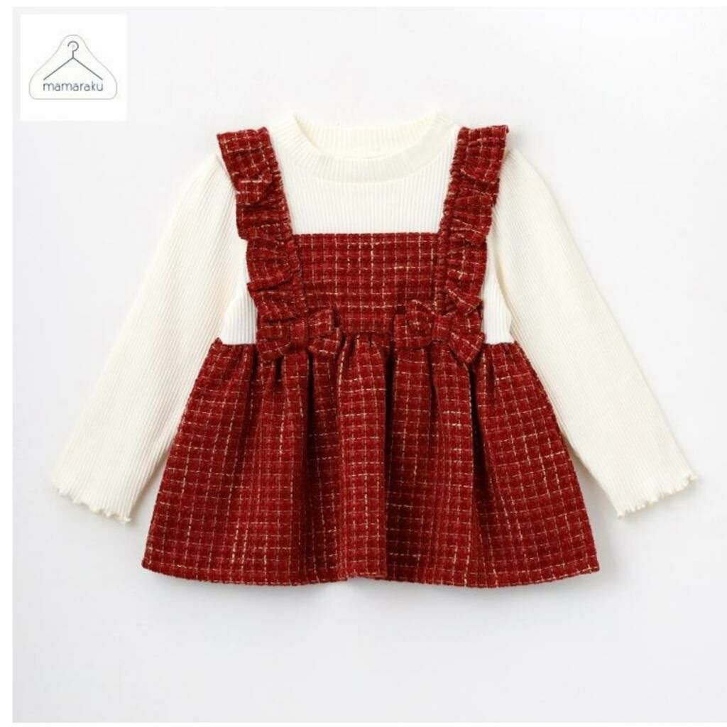 (現貨) 🇯🇵100%日本直送 酒紅色新年聖誕蝴蝶結 Top (100)