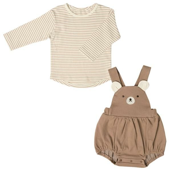 (現貨) 🇯🇵100%日本直送 熊仔Bear  Top+ Bodysuit set (80)