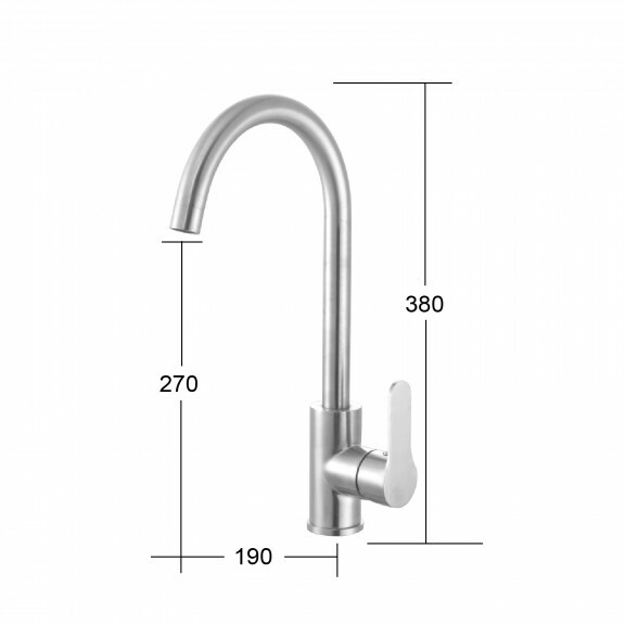 日日商 龍頭系列 不鏽鋼廚房無鉛龍頭 ED-KS83501