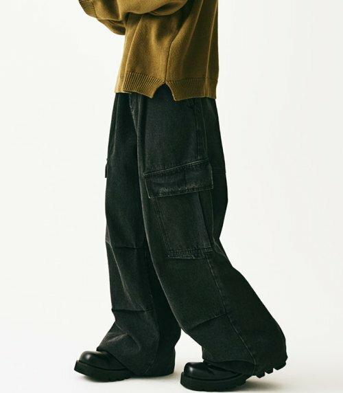 AVANDRESS★韓国★人気★男女兼用★ real wide cargo pants 2色 AVANDRESS☆韓国☆人気☆男女兼用☆ real wide cargo pants 2色
