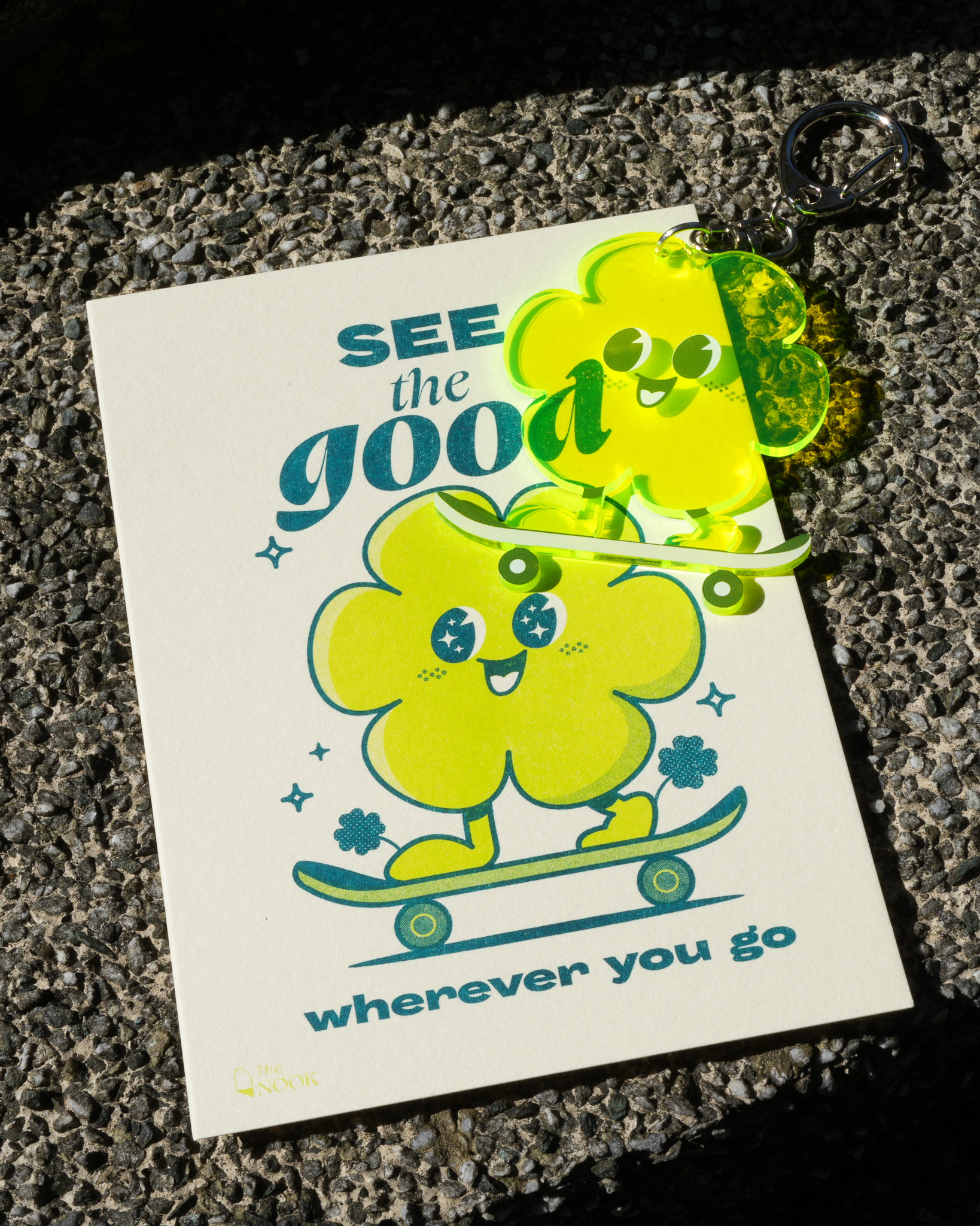 The NOOKer壓克力吊飾 + 孔版明信片